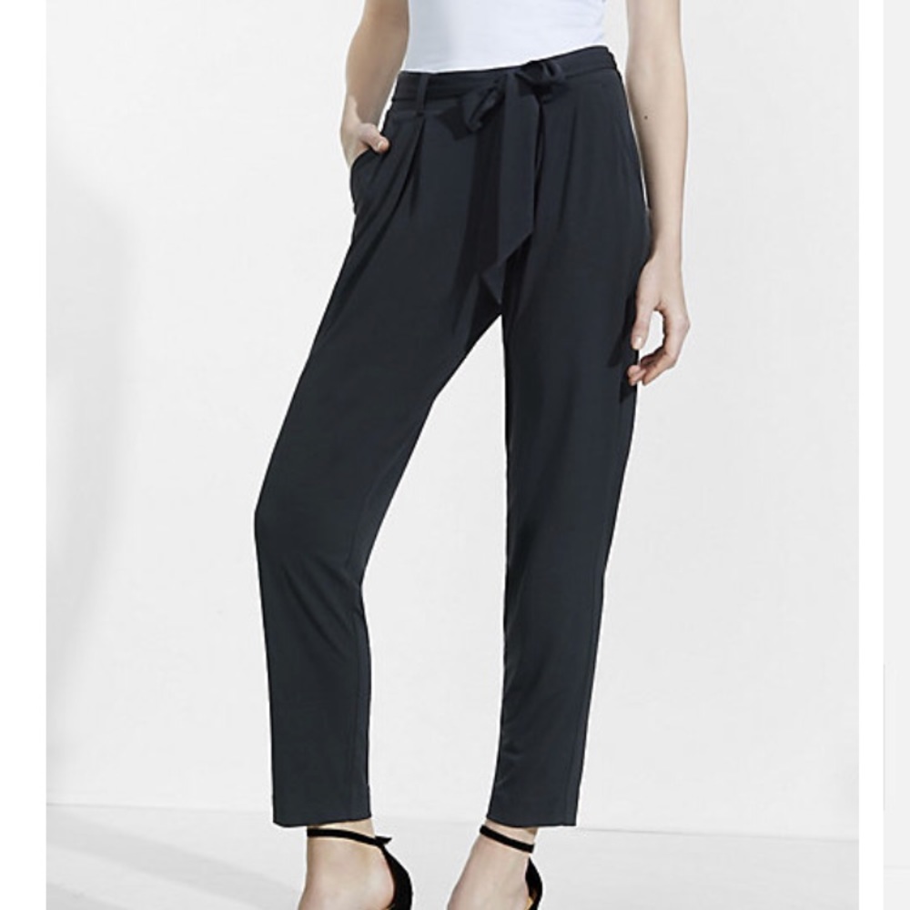 Mid Rise Jersey Sash Pant
